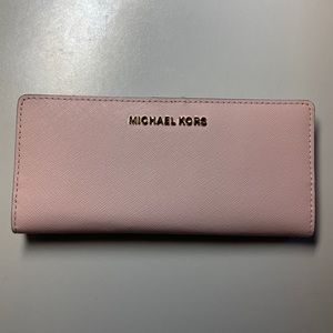 Michael Kors Pink Bifold Card Wallet